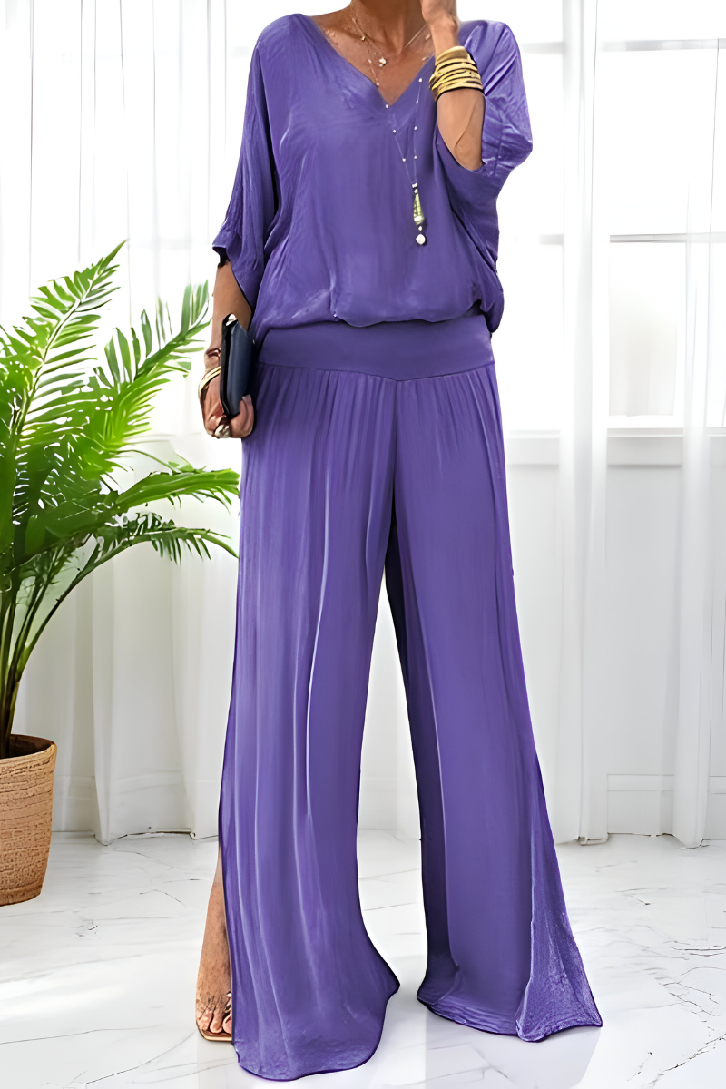 CAVANA | Elegante Jumpsuit met Wijde Pijpen