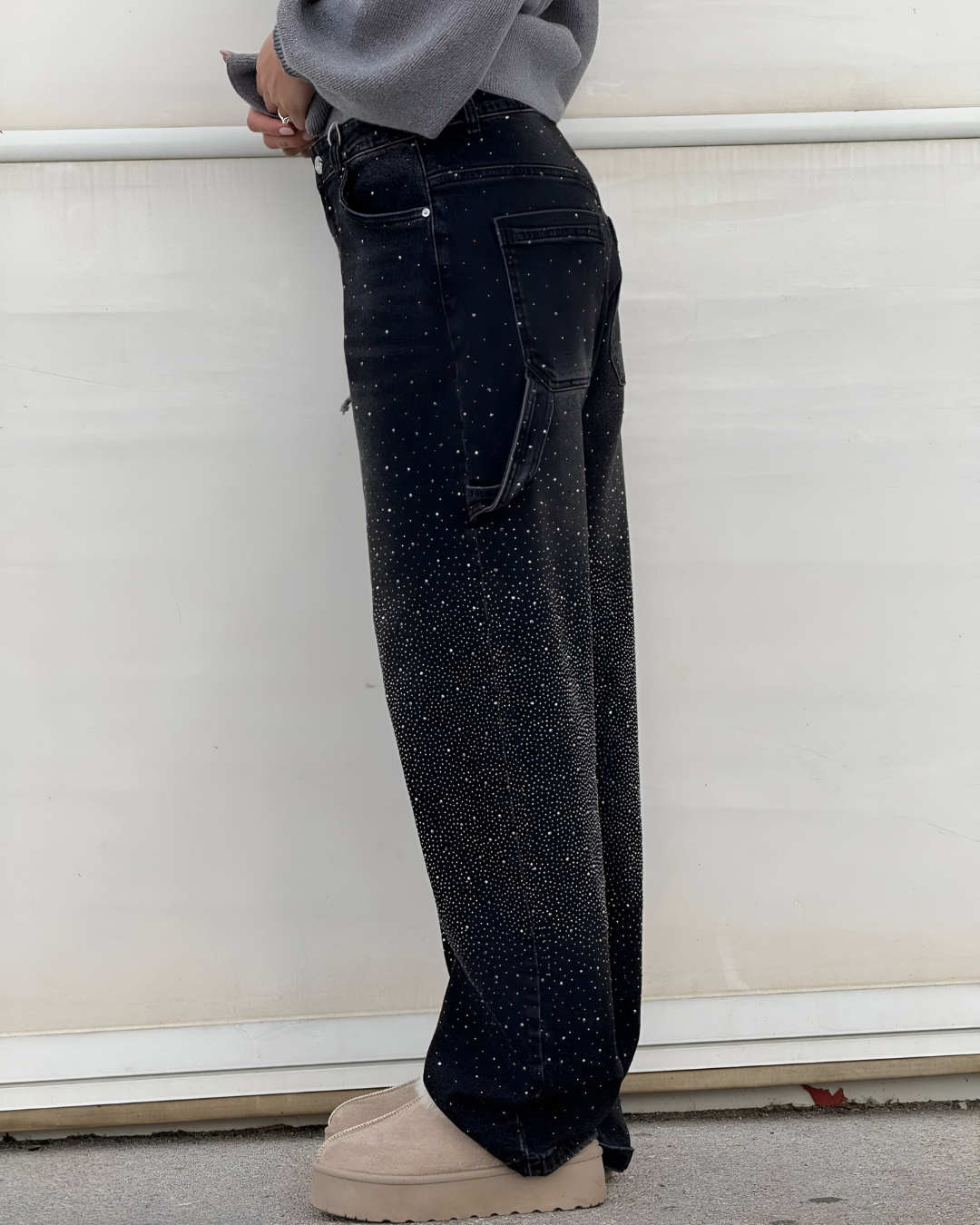 Denim Jeans met Sterrenstof