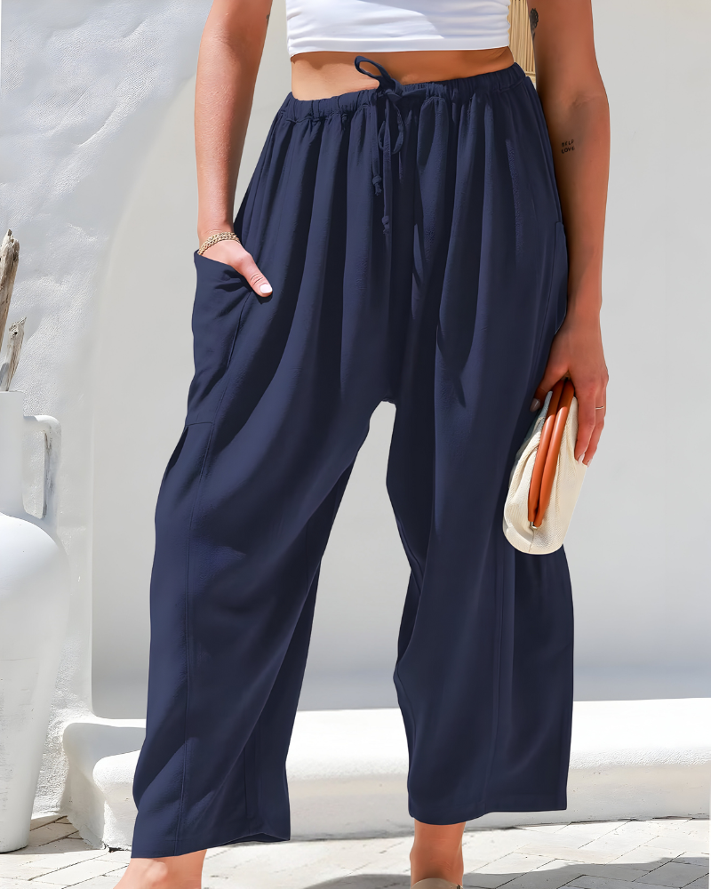 VIVEA LINEN PANTS – Luchtige Broek