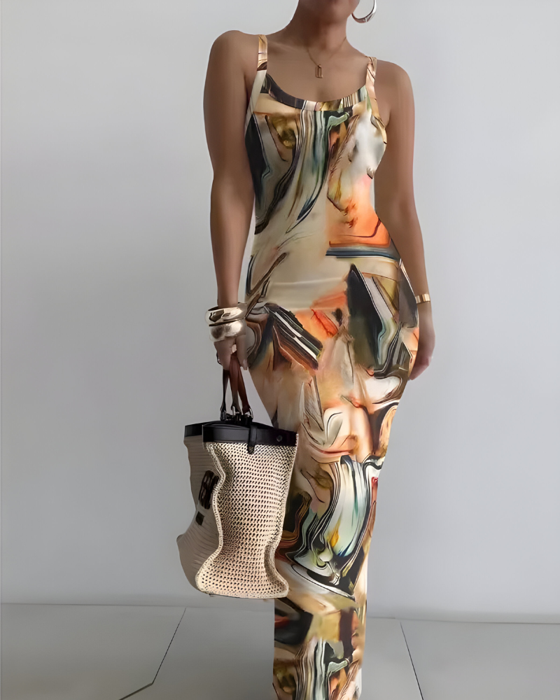 ELLARIA CONTOUR MAXI – Elegante Bodycon Jurk