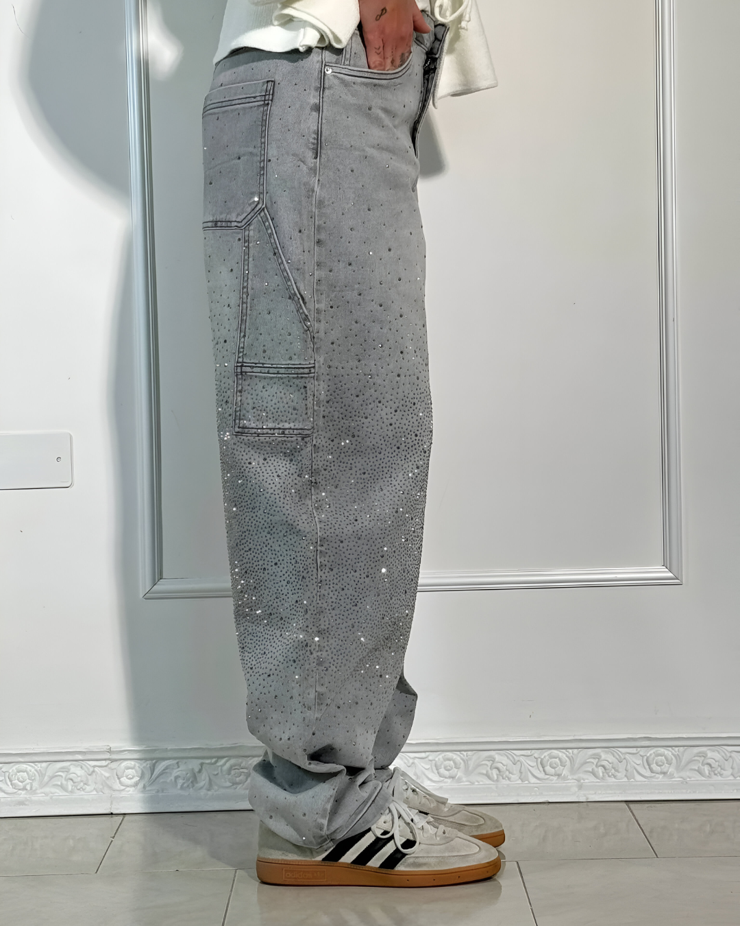 Denim Jeans met Sterrenstof
