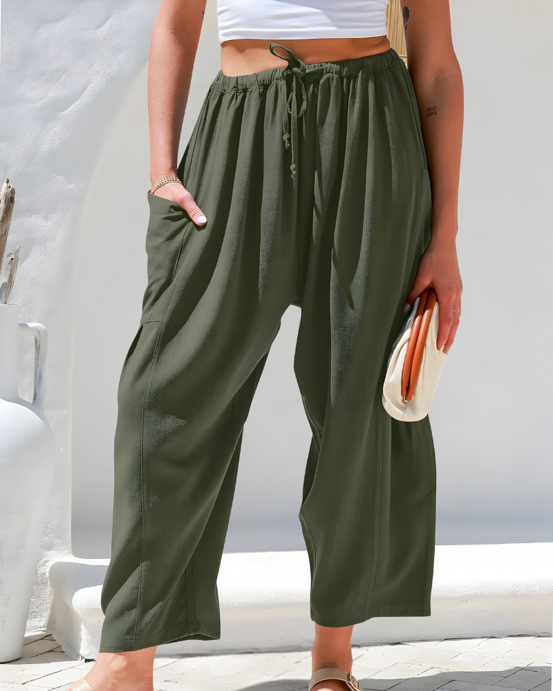 VIVEA LINEN PANTS – Luchtige Broek