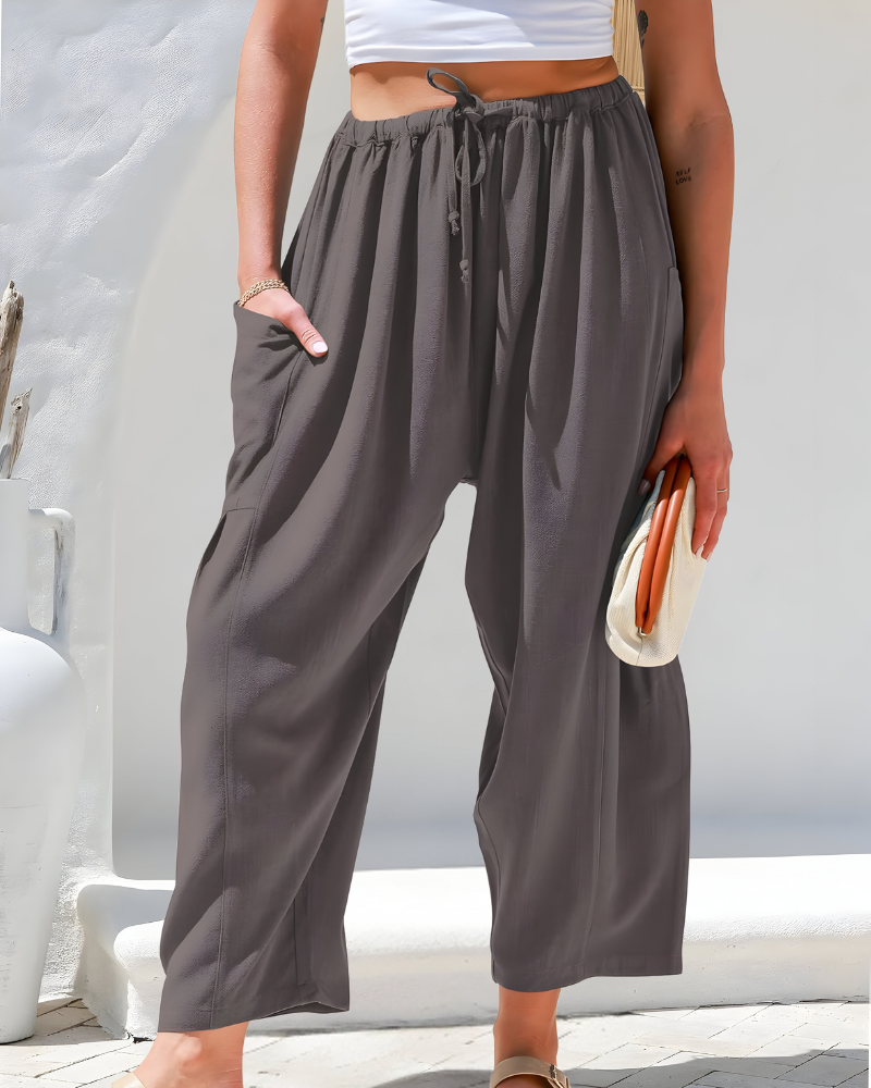 VIVEA LINEN PANTS – Luchtige Broek