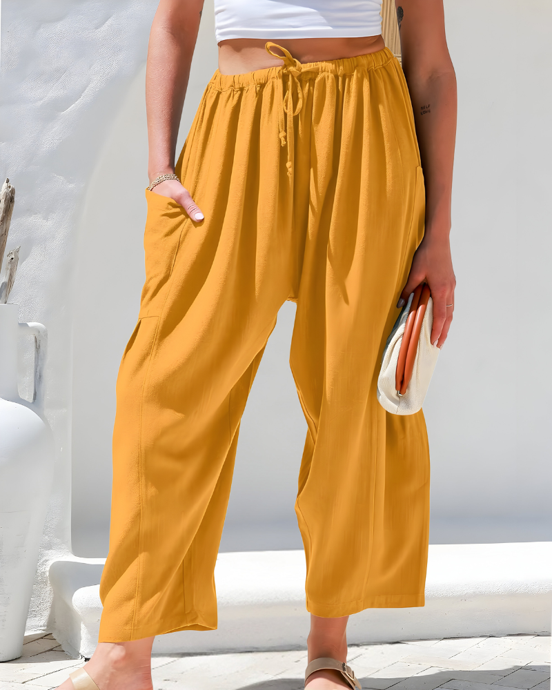 VIVEA LINEN PANTS – Luchtige Broek