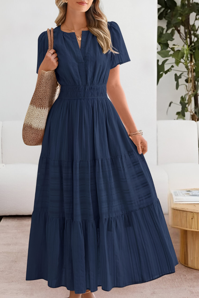 Islara BOHO FLOW – Zomerjurk met V-hals en zwierige pasvorm