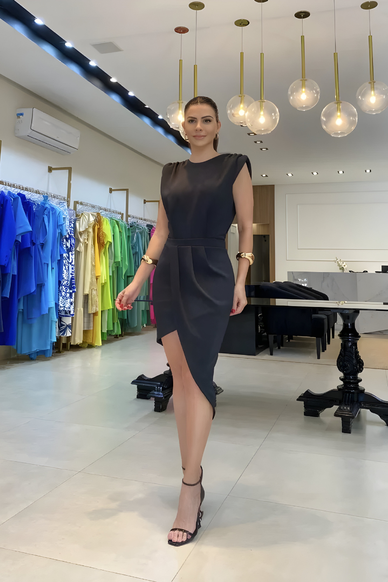 VEONA | Elegante Jurk met Zijsplit