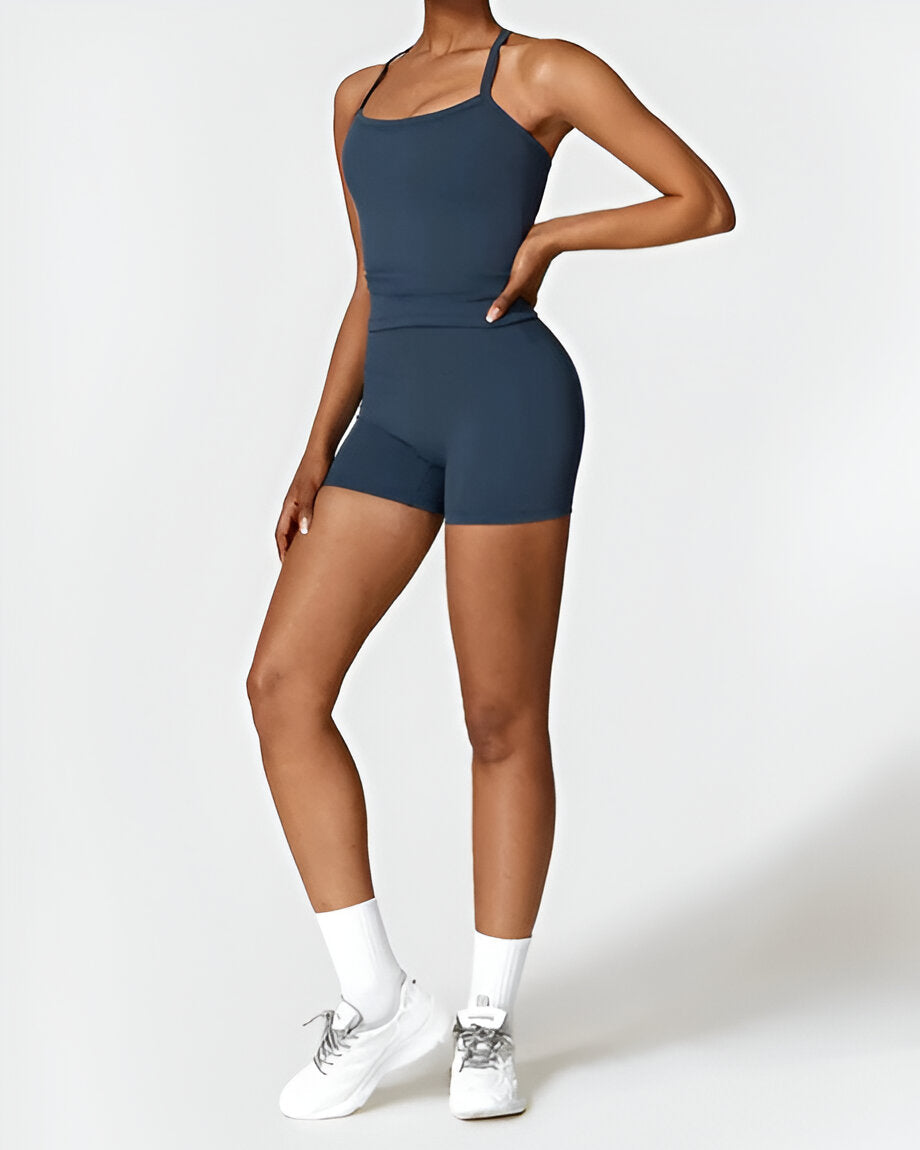 ELIN | Naadloze Pasvorm Shorts & Tank Set – Comfort en Stijl in Één Set