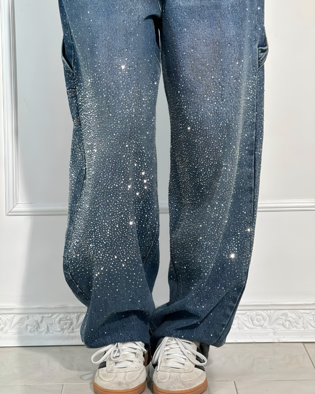 Denim Jeans met Sterrenstof