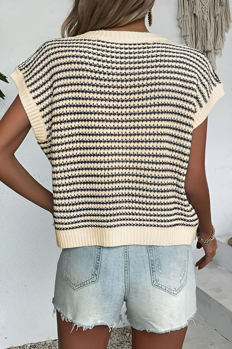 VIVEA KNIT SLEEVELESS – Gebreide Top