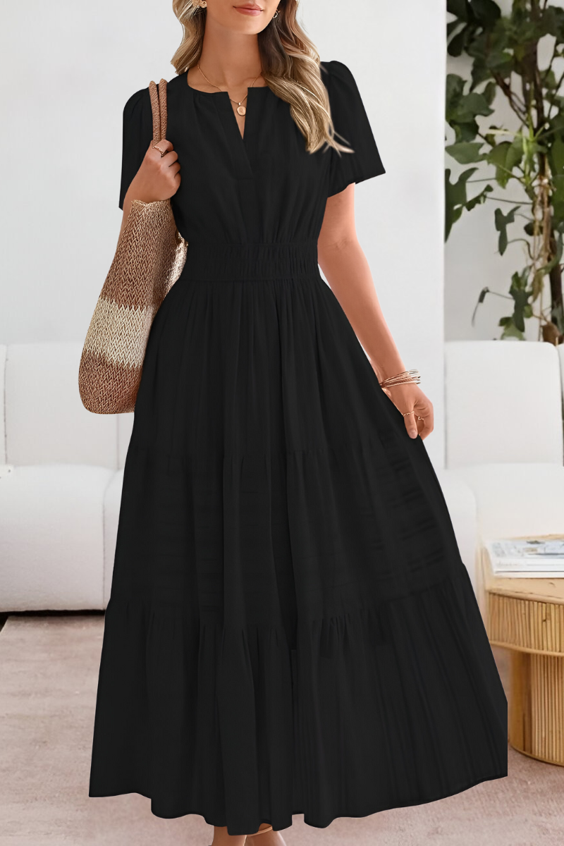 Islara BOHO FLOW – Zomerjurk met V-hals en zwierige pasvorm