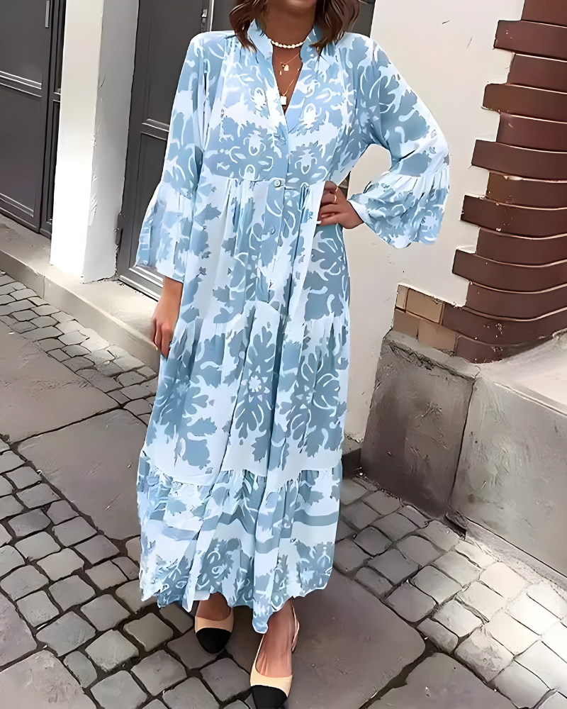 CLAIRELIA | Bloemen Maxi-jurk