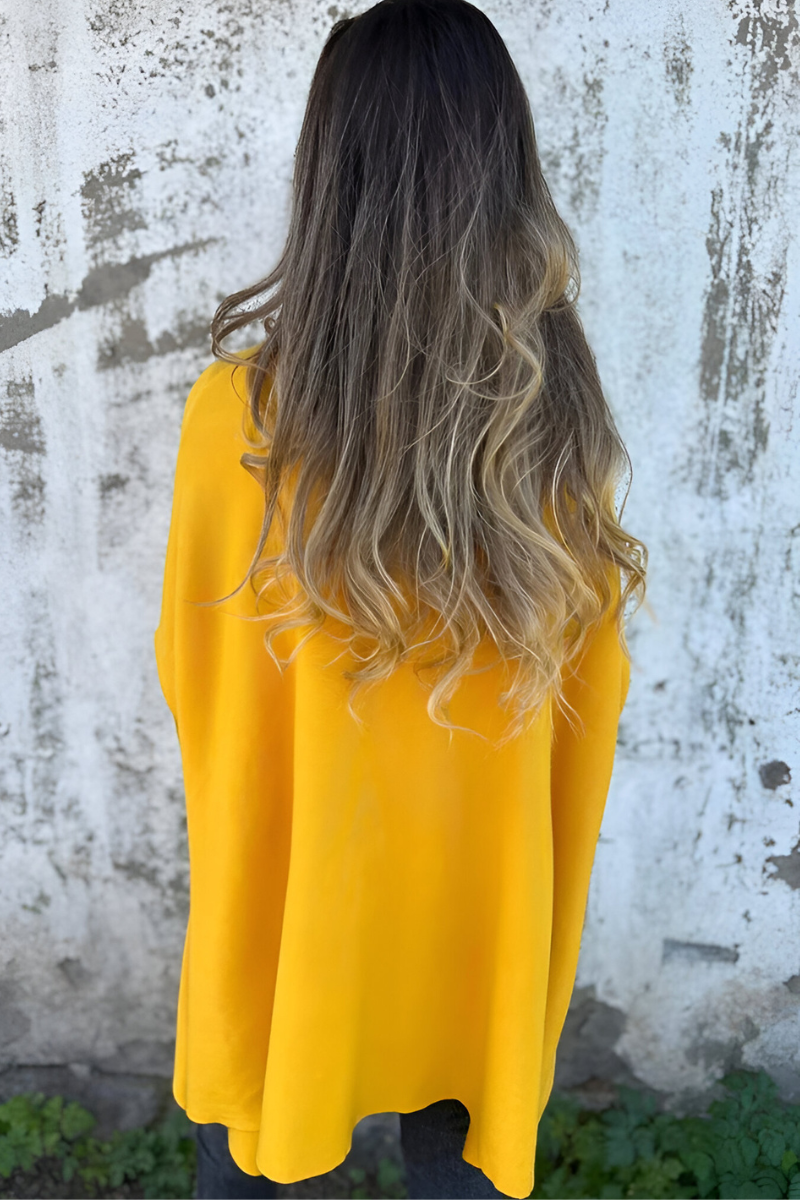 AMARA | Zachte Oversized Trui met V-hals – Stijl en Comfort in Één