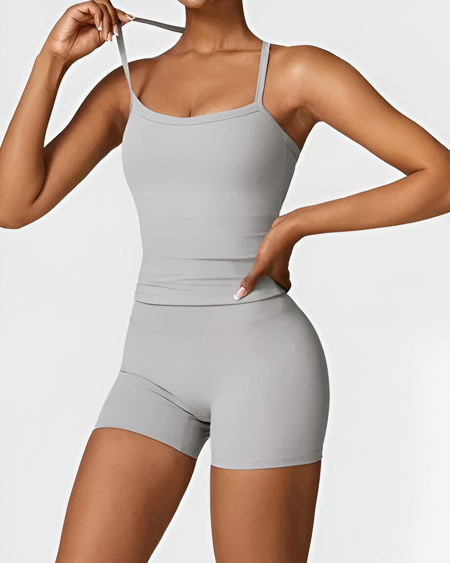 ELIN | Naadloze Pasvorm Shorts & Tank Set – Comfort en Stijl in Één Set