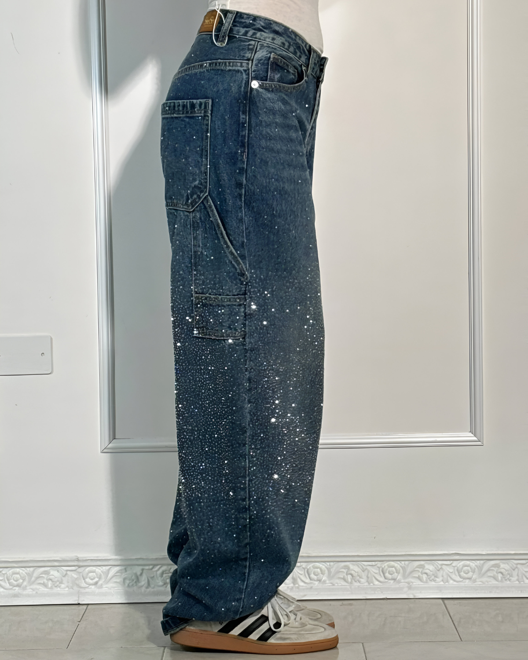 Denim Jeans met Sterrenstof