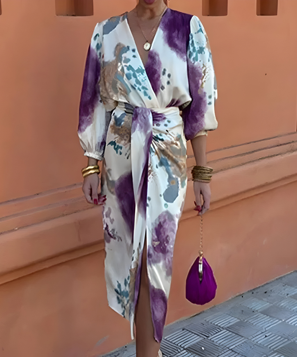 Sylvia™ | Schickes Kleid mit abstraktem Print
