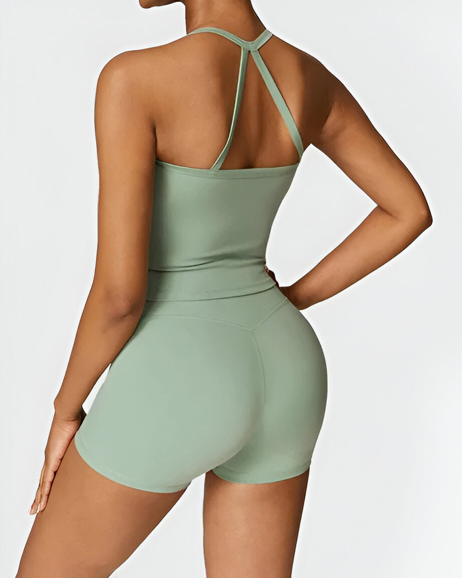 ELIN | Naadloze Pasvorm Shorts & Tank Set – Comfort en Stijl in Één Set