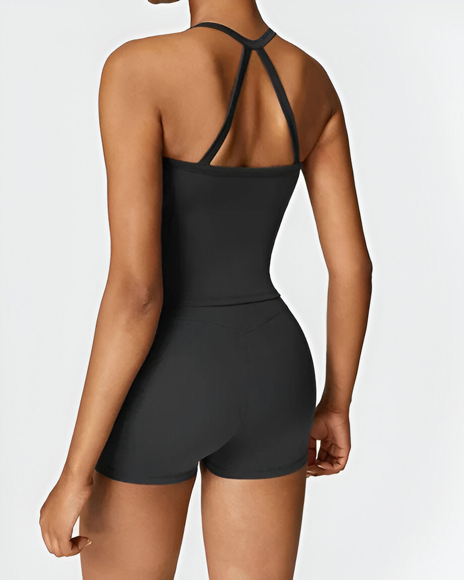 ELIN | Naadloze Pasvorm Shorts & Tank Set – Comfort en Stijl in Één Set