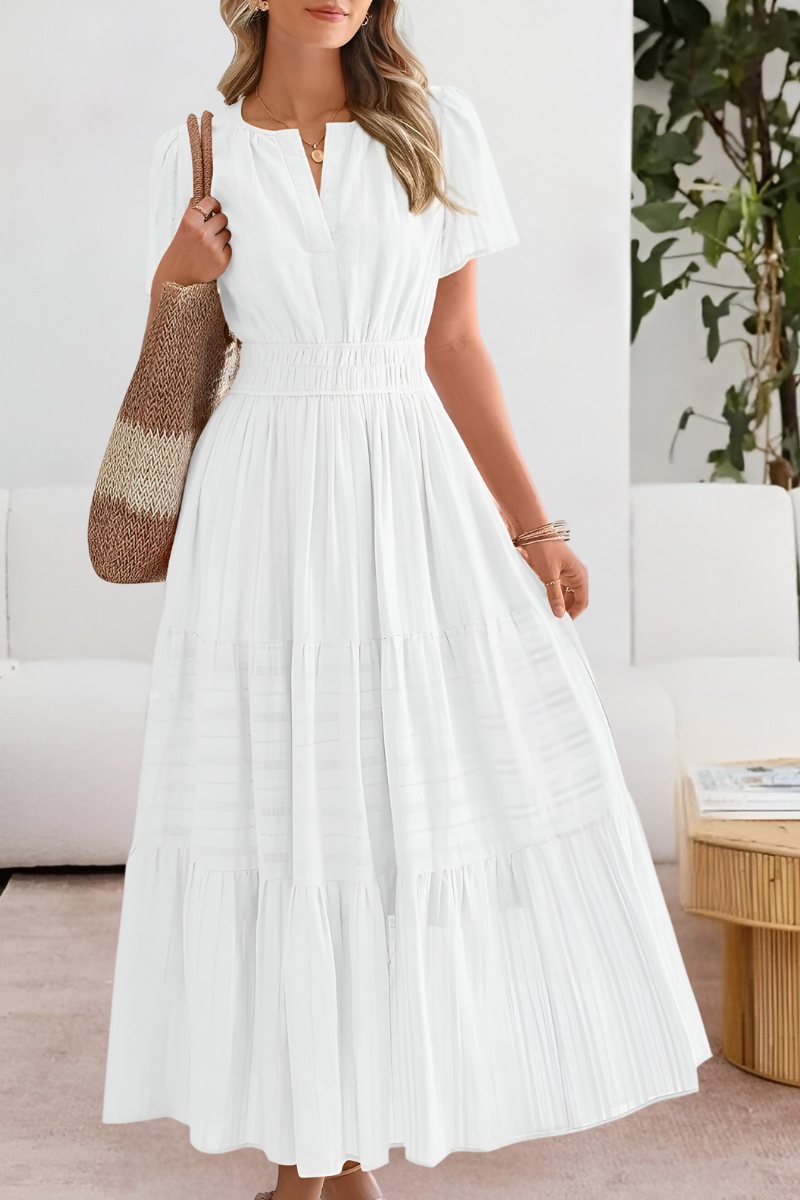 Islara BOHO FLOW – Zomerjurk met V-hals en zwierige pasvorm