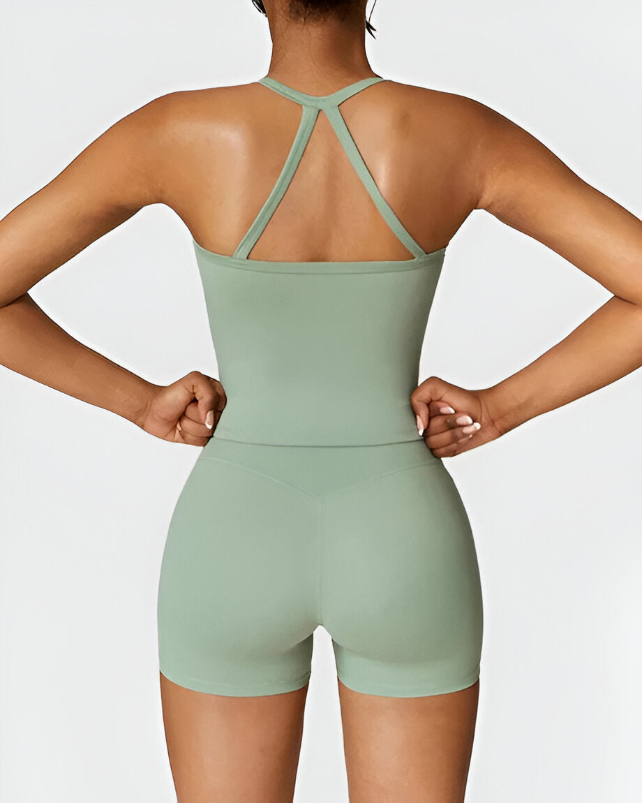 ELIN | Naadloze Pasvorm Shorts & Tank Set – Comfort en Stijl in Één Set