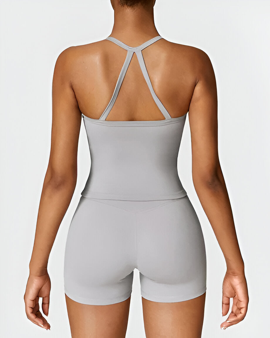 ELIN | Naadloze Pasvorm Shorts & Tank Set – Comfort en Stijl in Één Set