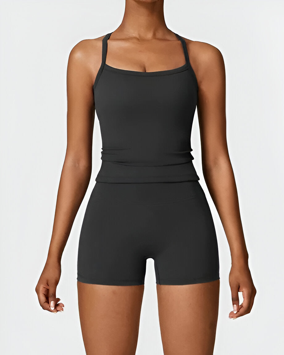ELIN | Naadloze Pasvorm Shorts & Tank Set – Comfort en Stijl in Één Set
