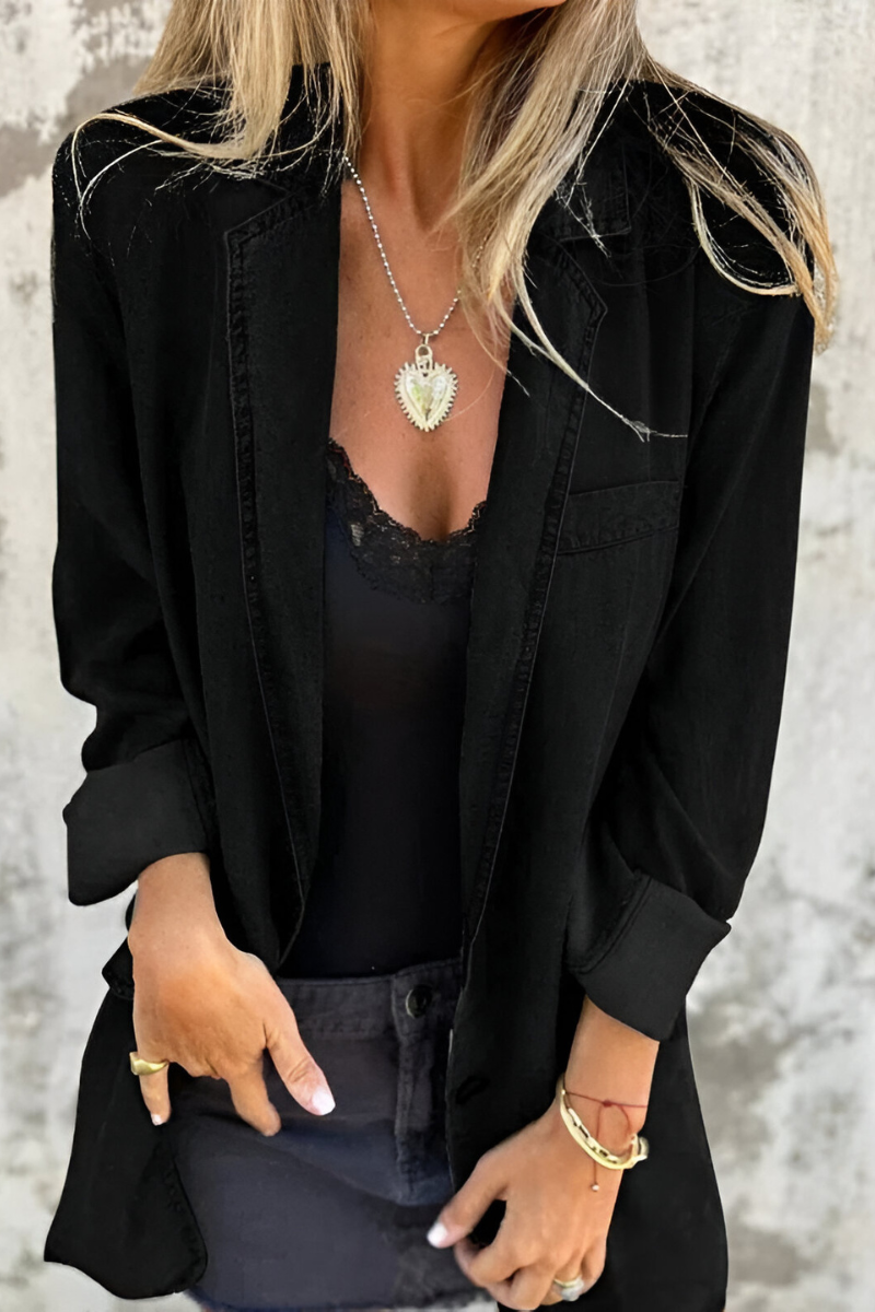 VERA | Denim-Look Oversized Hemd โ Tijdloze Stijl voor Elke Gelegenheid