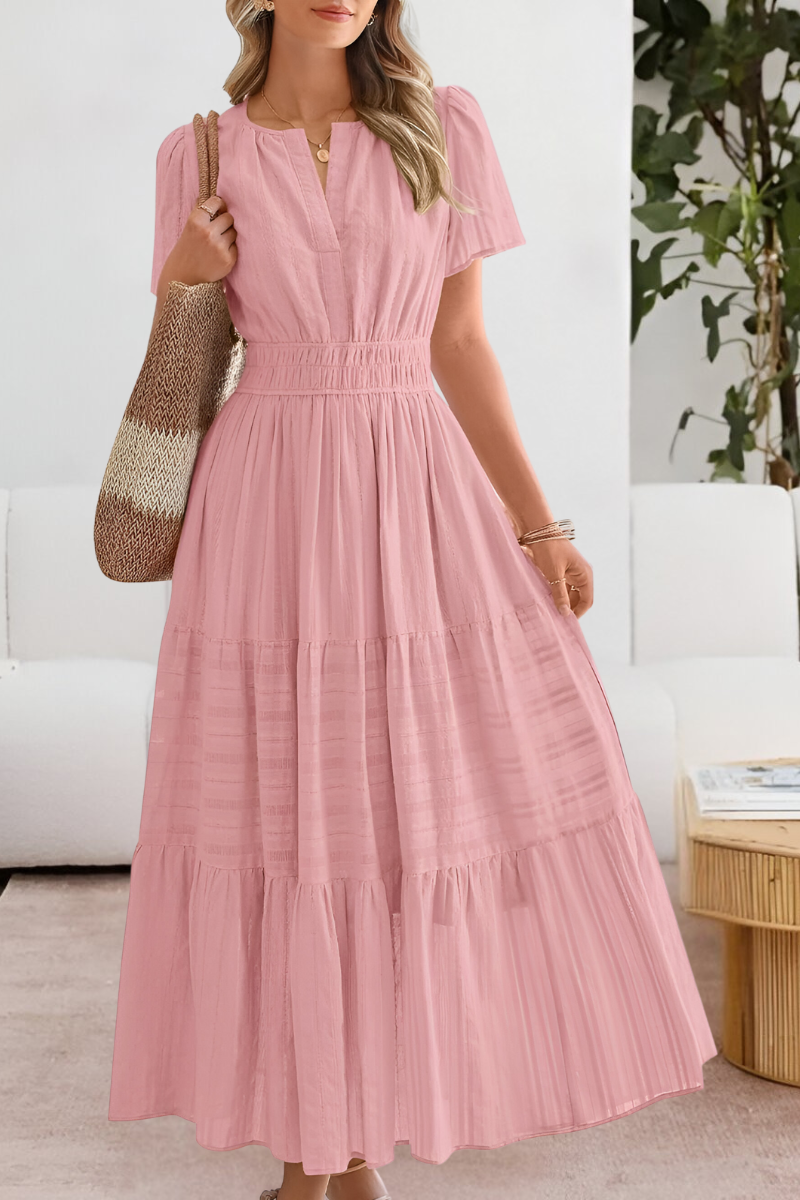 Islara BOHO FLOW – Zomerjurk met V-hals en zwierige pasvorm