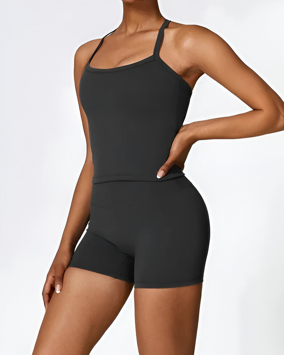 ELIN | Naadloze Pasvorm Shorts & Tank Set – Comfort en Stijl in Één Set