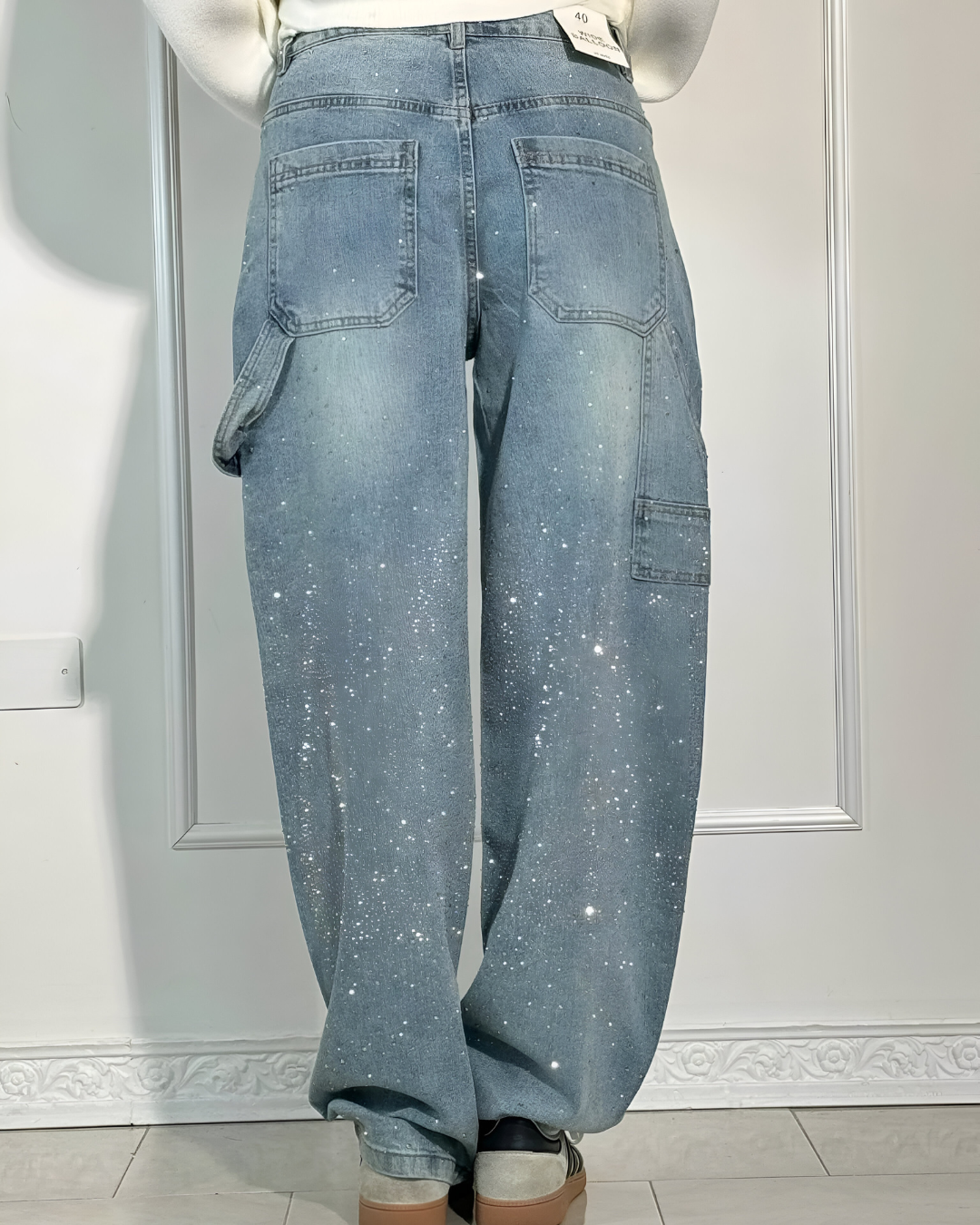Denim Jeans met Sterrenstof