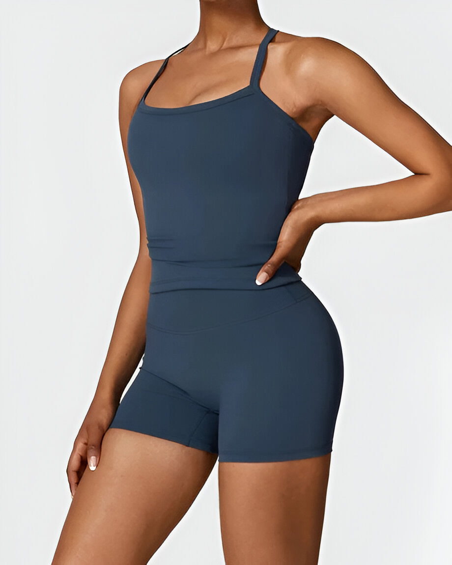 ELIN | Naadloze Pasvorm Shorts & Tank Set – Comfort en Stijl in Één Set