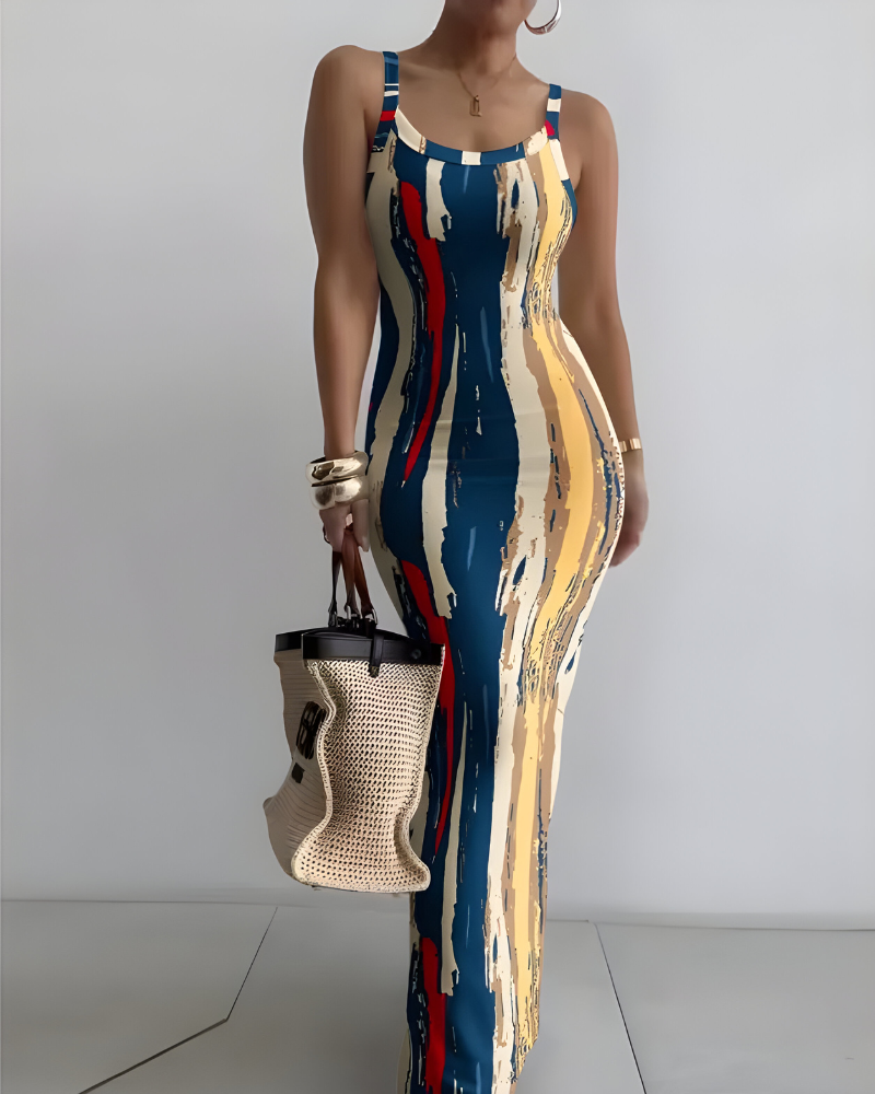 ELLARIA CONTOUR MAXI – Elegante Bodycon Jurk