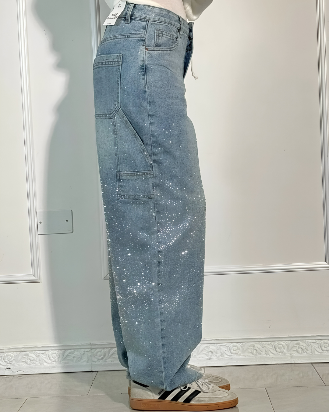 Denim Jeans met Sterrenstof