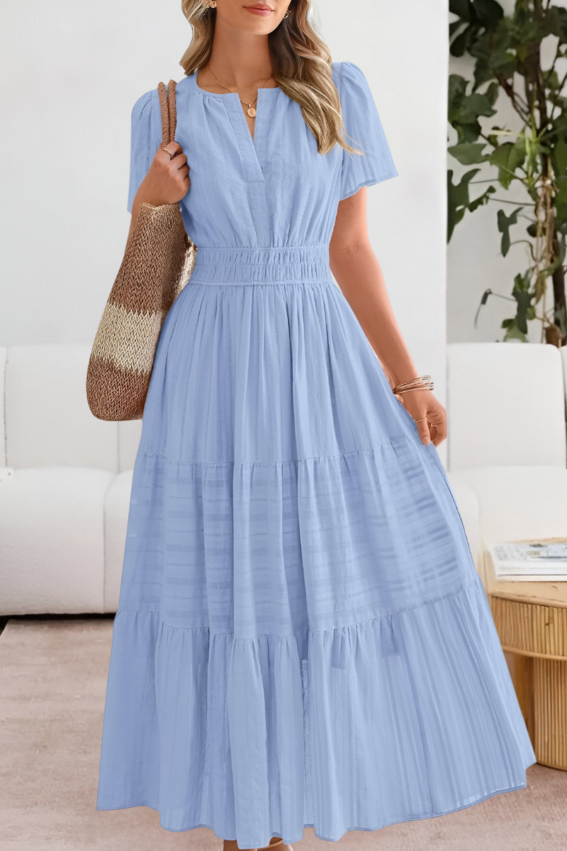 Islara BOHO FLOW – Zomerjurk met V-hals en zwierige pasvorm