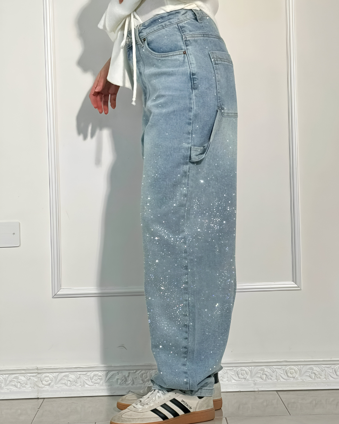 Denim Jeans met Sterrenstof