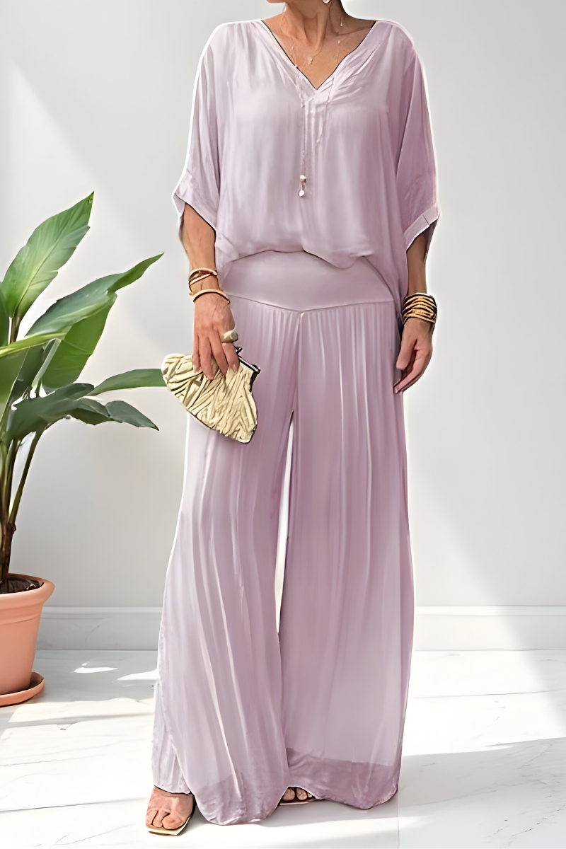 CAVANA | Elegante Jumpsuit met Wijde Pijpen