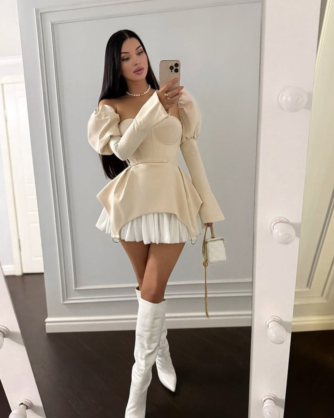 NIVIA | Chique Jurk met Pofmouwen