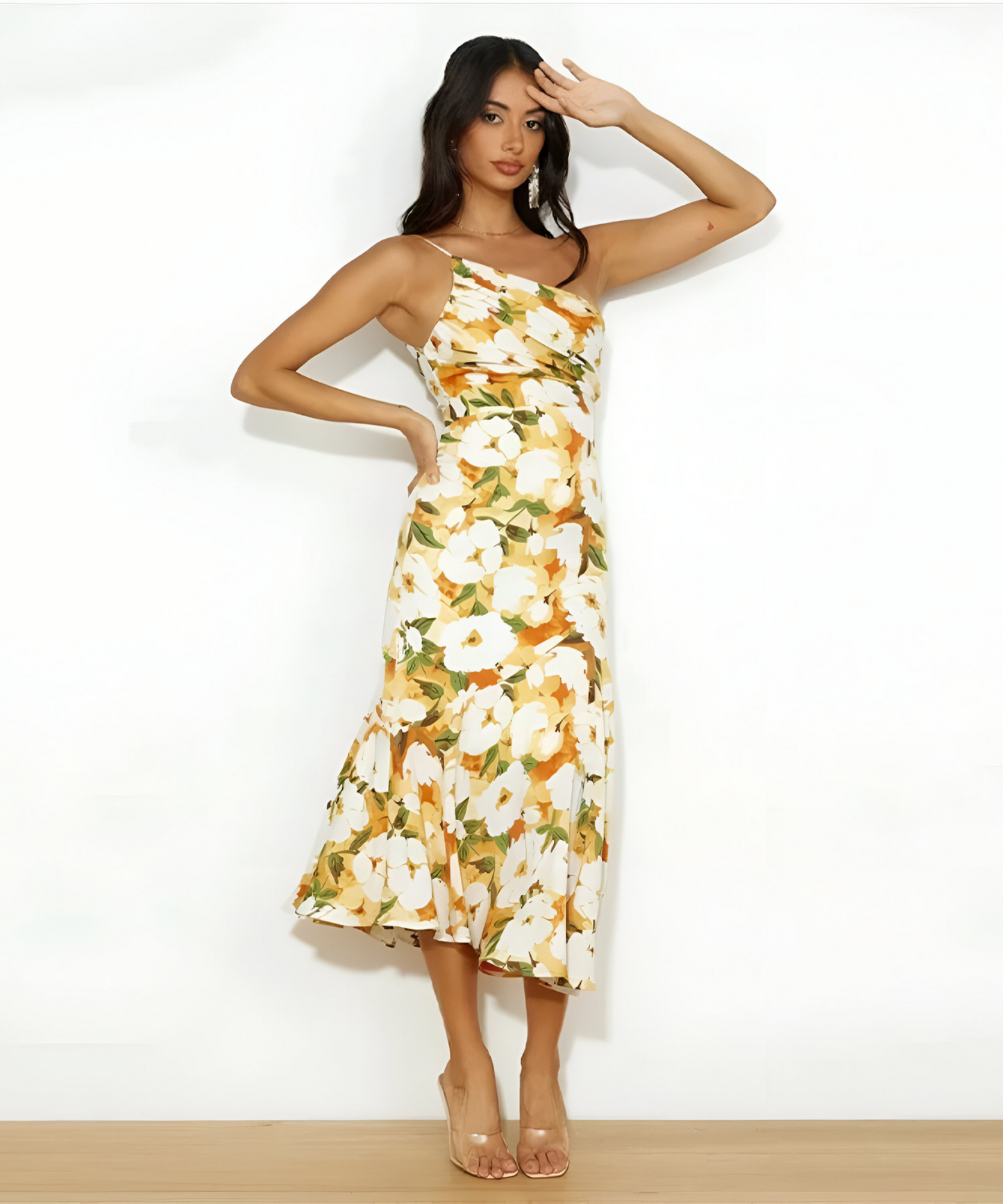 CLAIRELIA | One-Shoulder Bloemenjurk