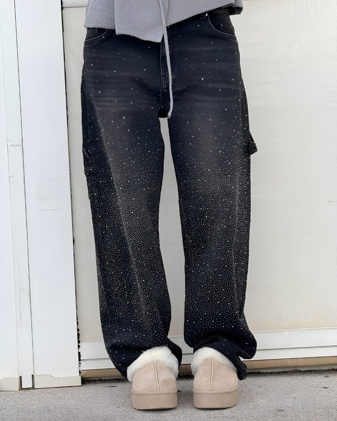 Denim Jeans met Sterrenstof