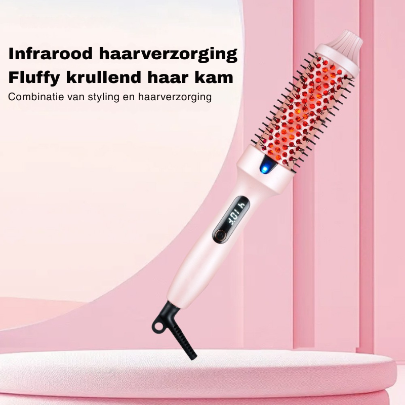 FRIZZFIX | 3-in-1-Thermobürste – Glätten, Locken & Frizz-freies Föhnen in einem Zug