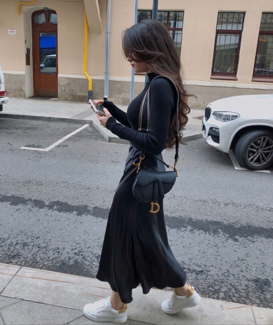 Satin Maxi Skirt