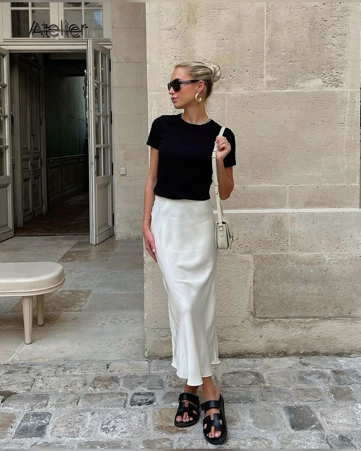 Satin Maxi Skirt