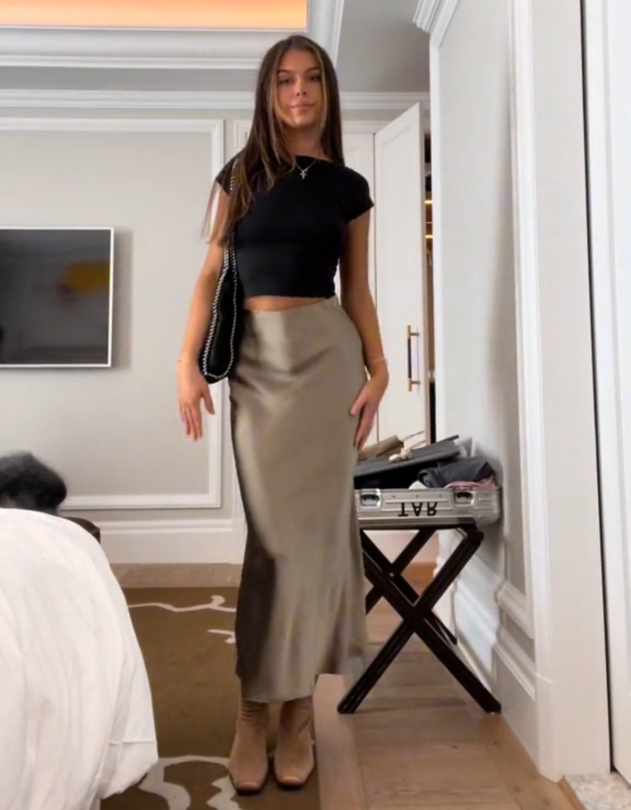 Satin Maxi Skirt