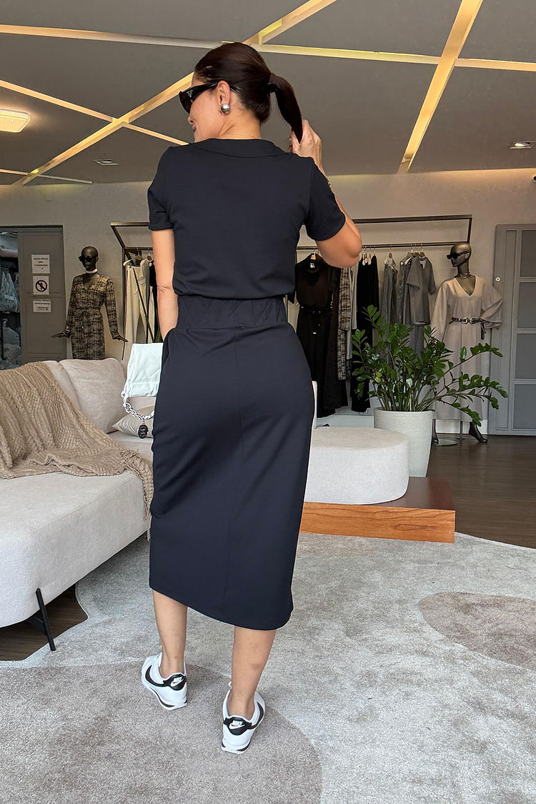 Jacqueline™ | Stilvolles Top und Rock mit V-Ausschnitt