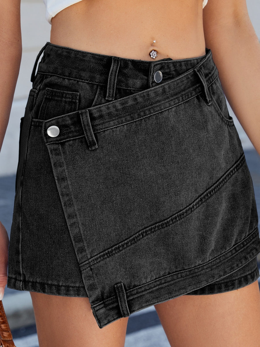Twisty Jean Skort