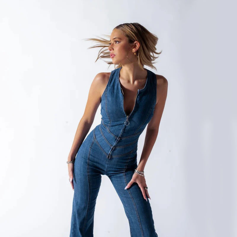 SÔL STUDIO | Rugloze Denim Jumpsuit