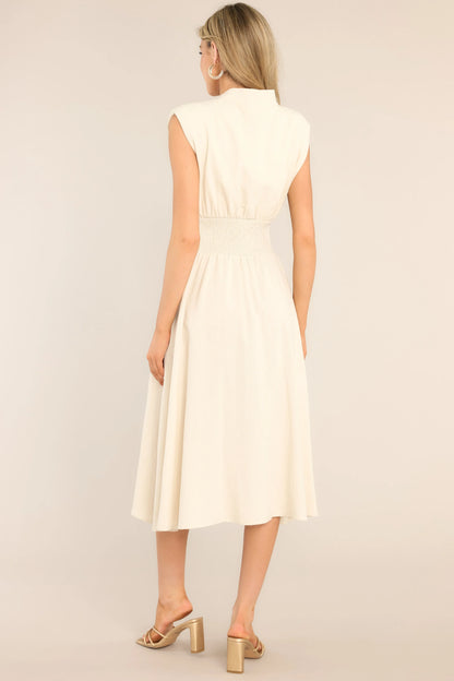 ELLARIA ZIP SLIT – Elegante Midi-jurk