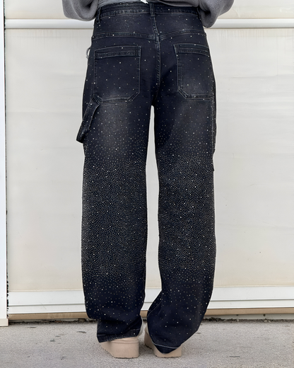 Denim Jeans met Sterrenstof