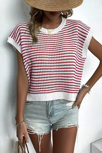 VIVEA KNIT SLEEVELESS – Gebreide Top