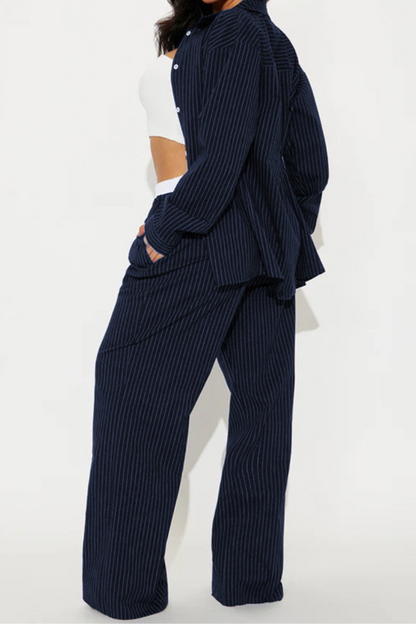 Tessa™ | Gestreiftes, bequemes zweiteiliges Set