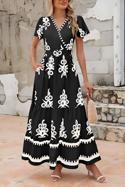 LIORA | Boho Mouwloze Maxijurk – Elegantie en Stijl voor Elke Gelegenheid